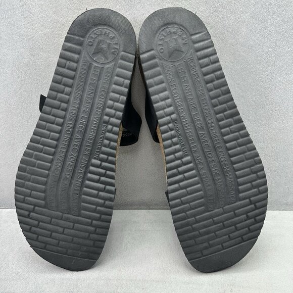 Mephisto Hirena Womens Size 11 (41) Slide Sandals Black Perforated Leather - Picture 7 of 9